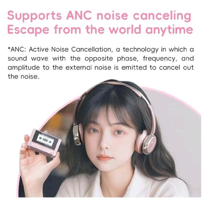 Fiio Snowsky Anytime / Any Time On-Ear Bluetooth Active Noise Cancelling ANC Headphones Original