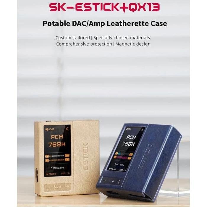 FiiO SK-ESTICK + QX13 Leather Case For E-Stick and QX13 Dongle Original