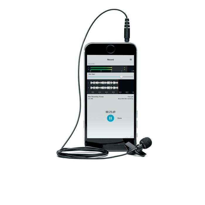 SHURE MVL / MV L Lavalier Microphone for Smartphone or Tablet Original