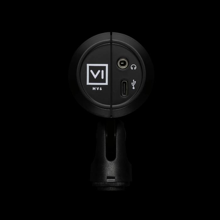 Shure MV6 Mikrofon USB-C Dinamis untuk Gamers & Streamers dengan Mode Auto Level, Denoiser Real-time Original