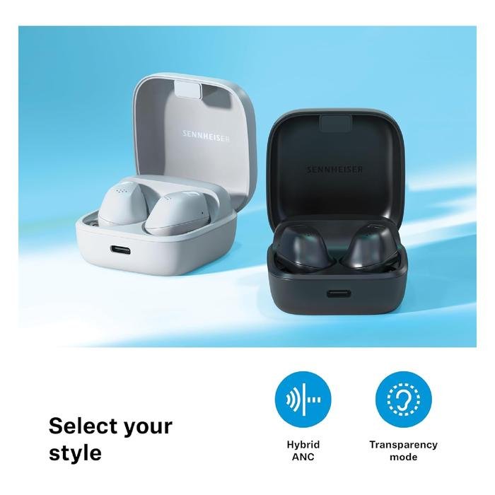 Sennheiser ACCENTUM True Wireless Hybrid Active Noise Cancelling True Wireless Earbuds with Crystal Clear Sound / TWS Original