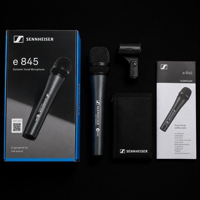 Sennheiser E 845 Dynamic Super-Cardioid Vocal Microphone Original