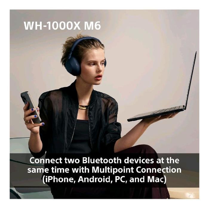 Sony WH 1000XM6 / WH-1000XM6 / WH1000XM6 / WH 1000X M6 Premium Wireless Adaptive Noise Canceling Headphone Original