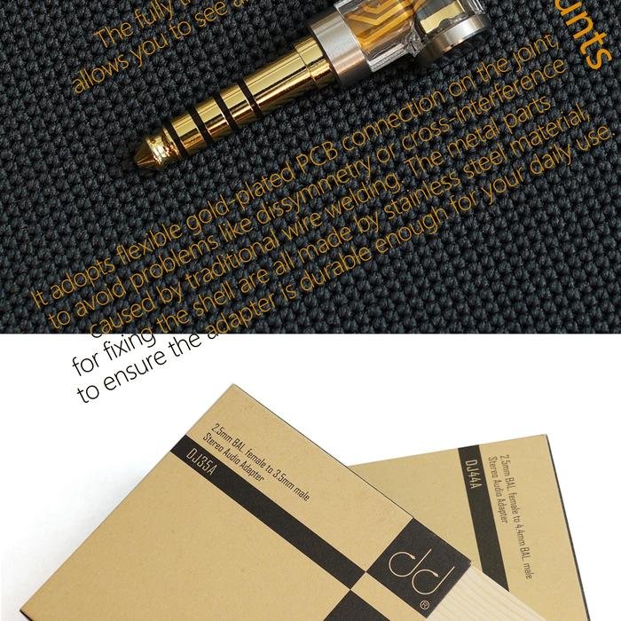 DD DDHiFi DJ35A / DJ 35 A / DJ44A / DJ 44 A 2.5mm Balanced Adapter Original