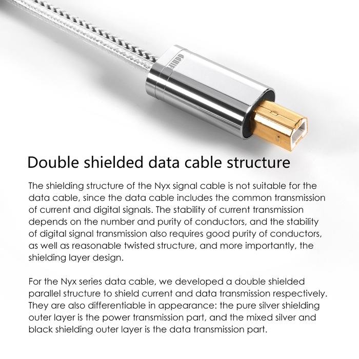 DD DDHIFI TC09BL HiFi Audiophile USB Cable Lightning to USB B Original