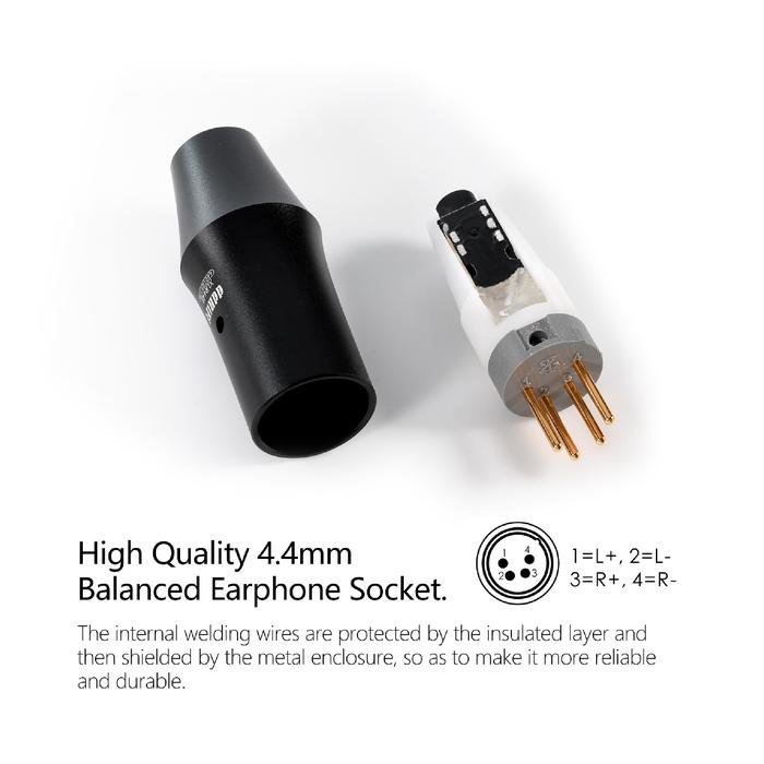 DD DDHIFI XLR44B / XLR 44B XLR 4pin to 4.4mm Balanced Adapter Original