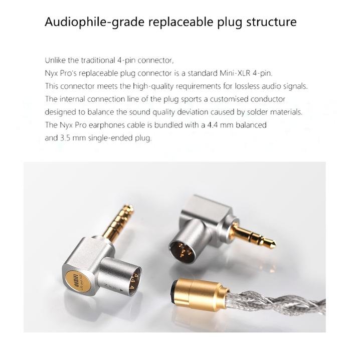 DD DDHIFI BC130 / BC 130 PRO (NYX PRO) Shielded Earphone Upgrade Cable Original