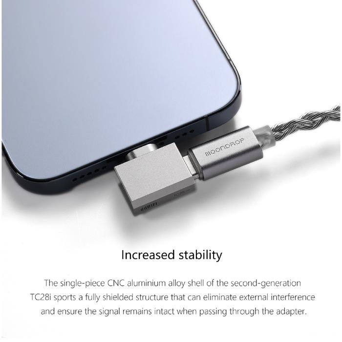 DD DDHIFI TC28i / TC28 i / TC 28 i M2 Lightning to USB-C OTG Adapter Original
