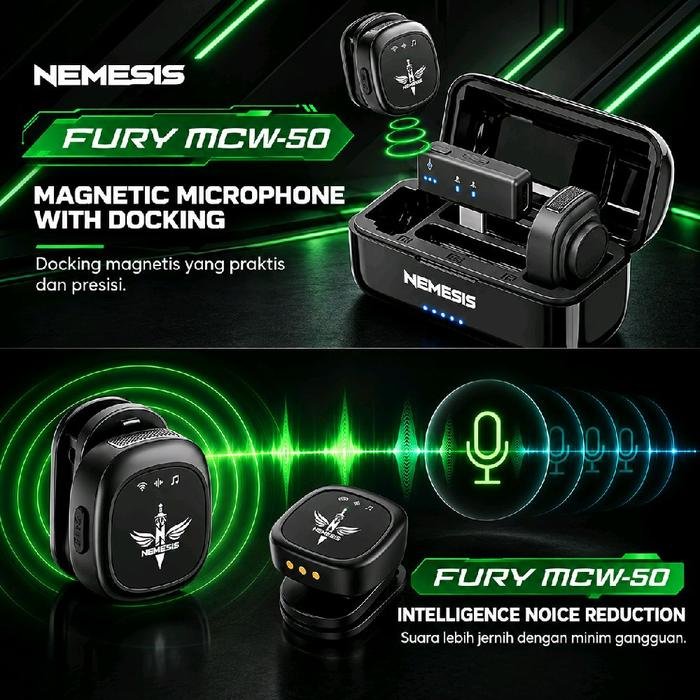 NYK NEMESIS FURY MCW50 / MCW 50 / MCW-50 Capture Every Word with Crystal-Clear Wireless Microphone Original