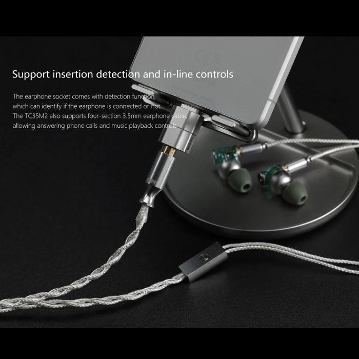 DD DDHiFi TC35M2 / TC35 M2 / TC 35 M2 USB-C to 3.5mm Audio Decoder Adapter Original