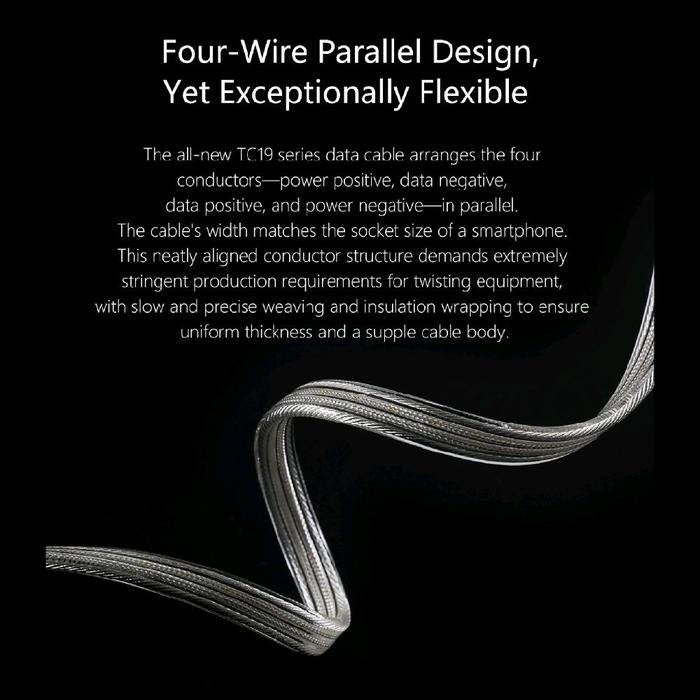 DD DDHIFI Comet TC19CC / TC19 CC / TC 19 CC / TC 19CC Flagship Pure Silver Digital Signal USB C to USB C OTG Cable Original