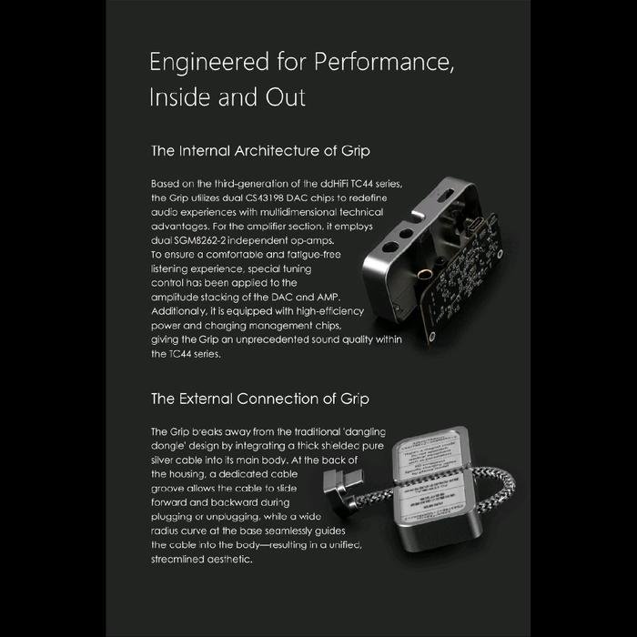 DD DDHIFI TC44Grip / TC44 Grip / TC 44 Grip - Grip Style Hi-Res DAC & Amplifier with PD / DAC AMP Original