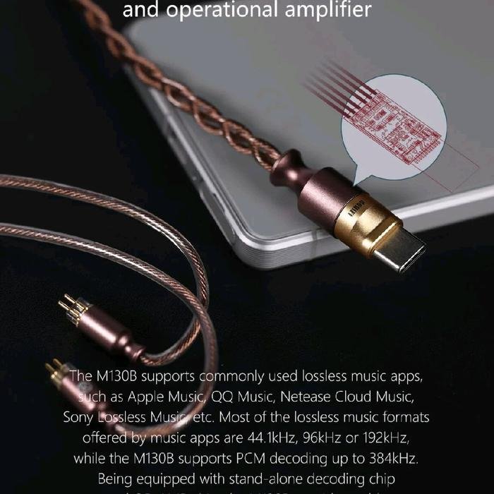DDHIFI M130B / M 130B / M 130 B Coffee Cable Professional All-in-one USB-C Decoding Upgrade Cable Original
