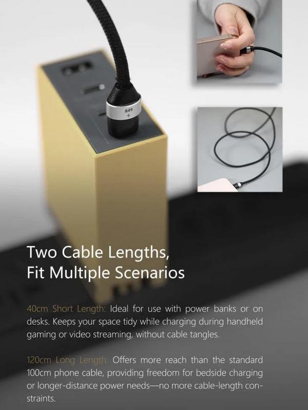 ddHiFi PC02 / PC 02 Black Lightweight Mesh-Covered Fast Charging Cable Original