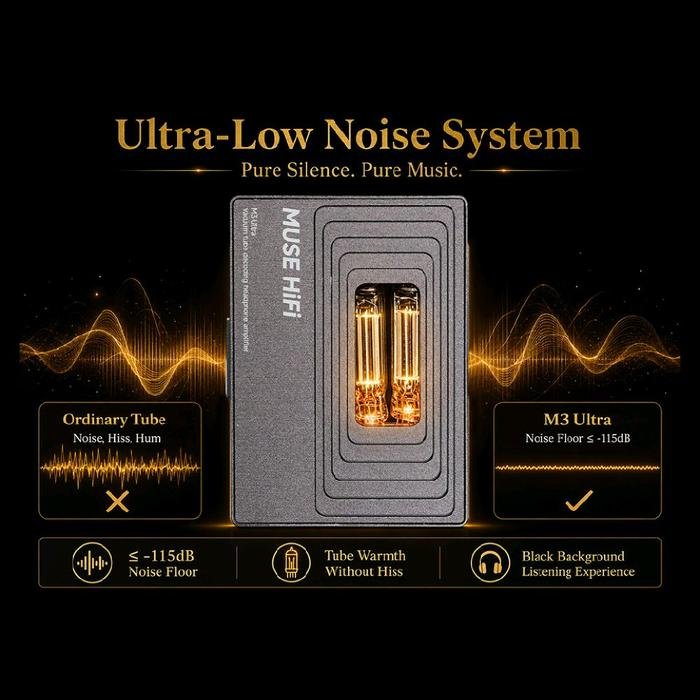 Muse HiFi M3 / M-3 / M 3 Ultra ES9028Q2M Vacuum Tube Portable DAC & Headphone AMP / DAC Amp Original