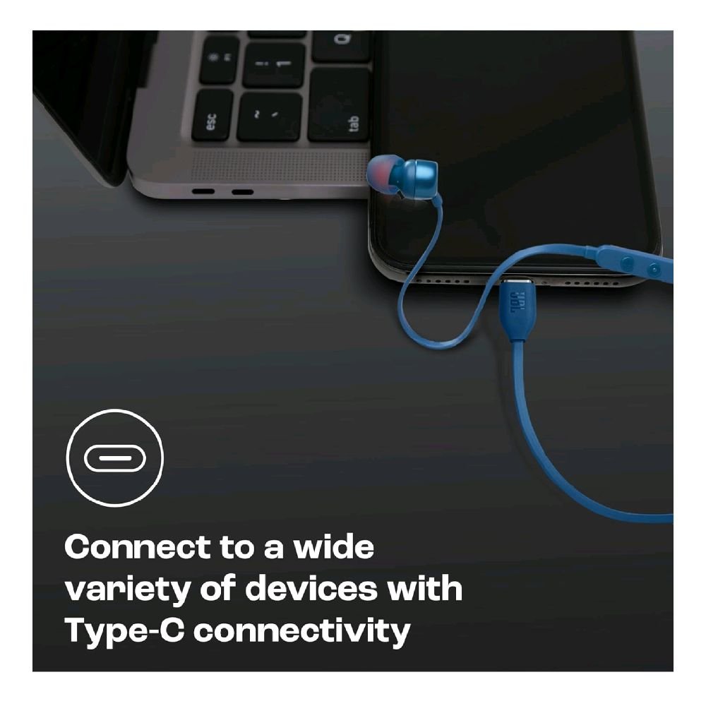 JBL Tune 310C / Tune 310 C / Tune310C / T310C / T 310C / T310 C / T 310 C USB-C / Type C Wired Hi-Res In-Ear Headphones / Earphone Original