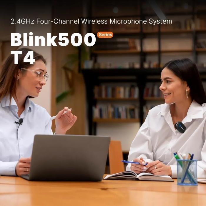Saramonic Blink 500 T4 Wireless Microphone System with 4 Independent Channels Vlog Livestreaming Original