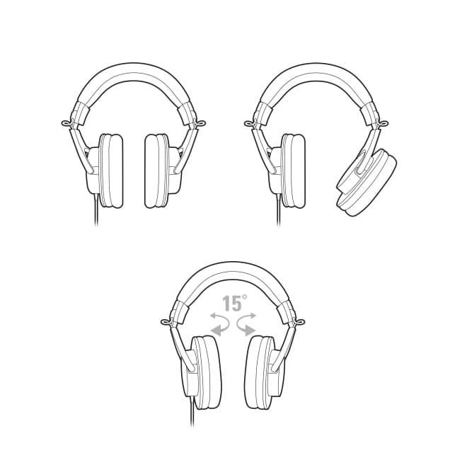 Audio Technica ATH-M20x / ATH M20X Professional Monitor Headphones Original