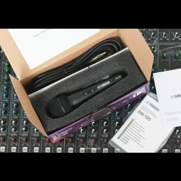 Yamaha DM-105 DM105 Dynamic Microphone Wired With Cable 6.3mm Original