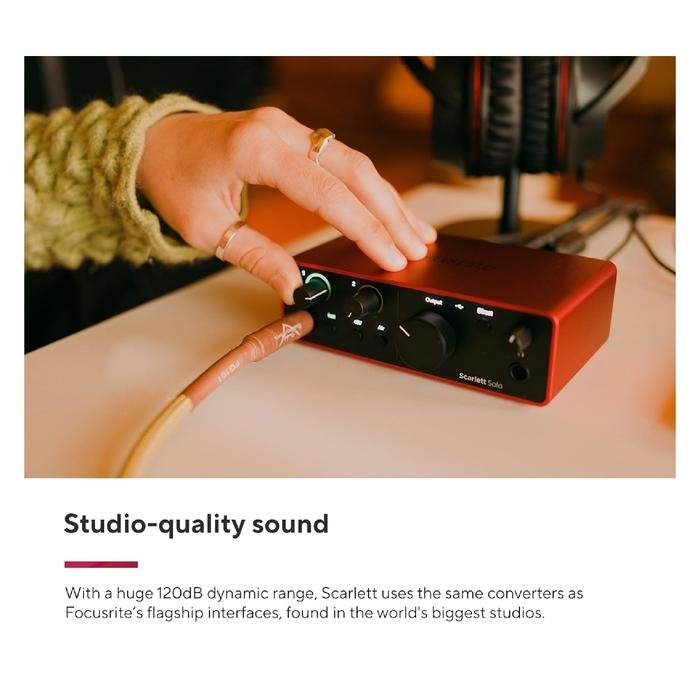 Focusrite Scarlett Solo Studio 4th Gen USB Audio Interface / Soundcard Original