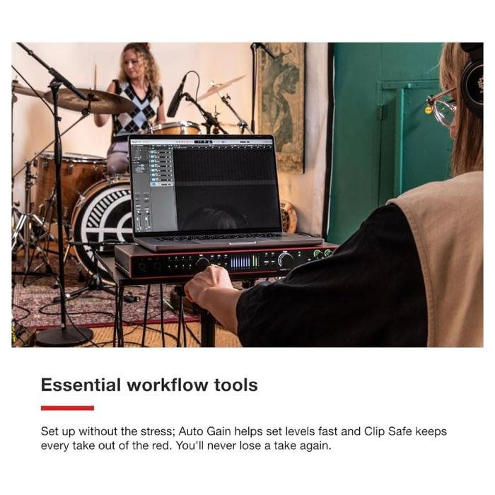 Focusrite Scarlett 18i20 4th Gen / Gen 4 The engineer's 18-in, 20-out Audio Interface / Soundcard Original
