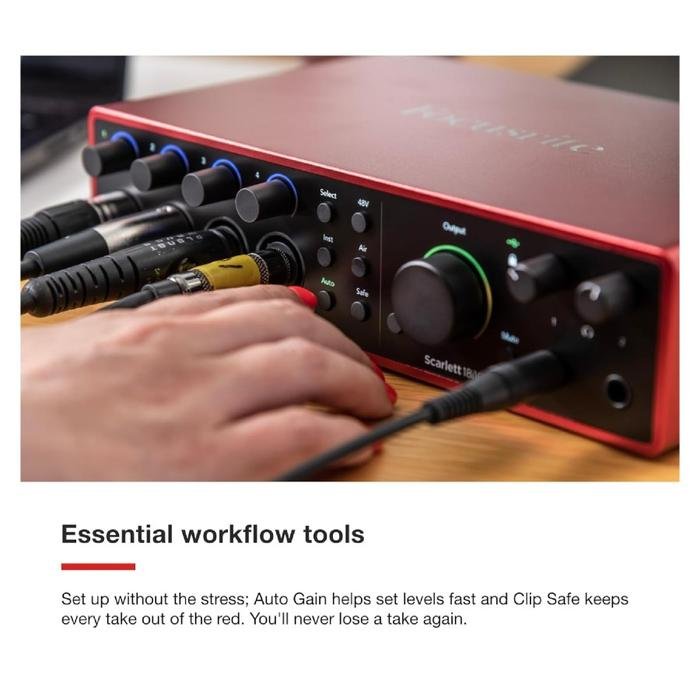Focusrite Scarlett 18i16 4th Gen / Gen 4 - 18 In / 16 Out Desktop USB Audio Interface / Soundcard Original