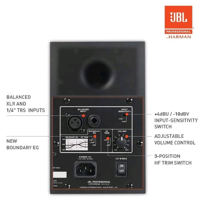 JBL 305P MkII / 305 P MkII / 305PMkII / 305P Mk2 / 305PMk2 Next-Generation 5-Inch 2-Way Powered Studio Monitor Original