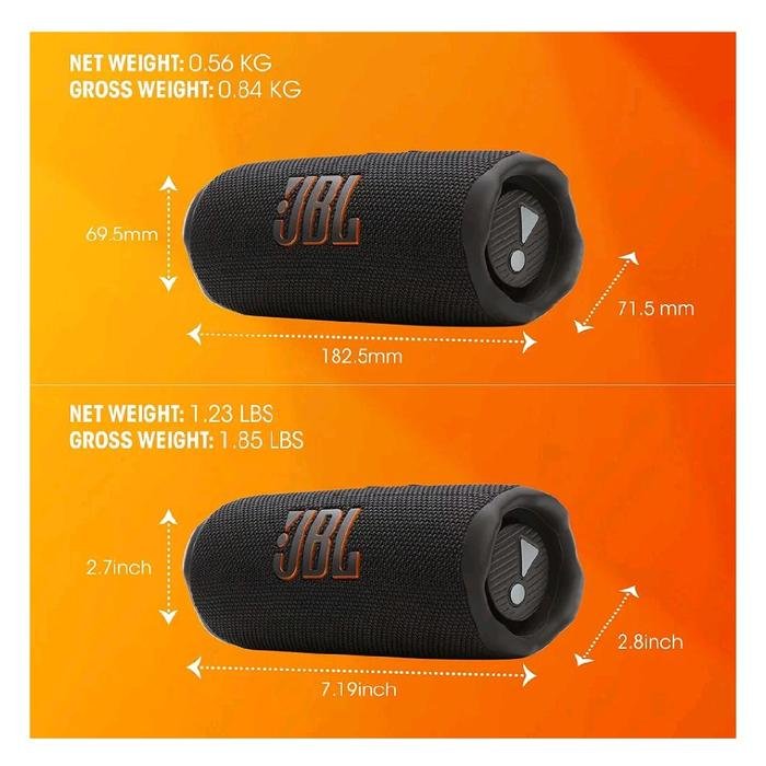 JBL Flip 7 Successor Flip 6 Portable Waterproof and Drop-Proof Speaker with Bold JBL Pro Sound Original