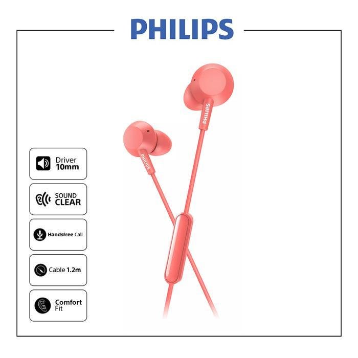 Philips TAE4105 in-ear headphones Bass with mic / TAE 4105 Original