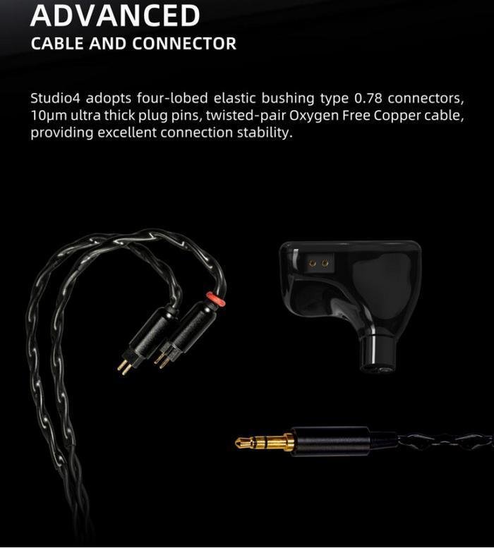 Softears Studio 4 In Ear Monitor Earphone IEM 4 Balance Amateur Driver Original