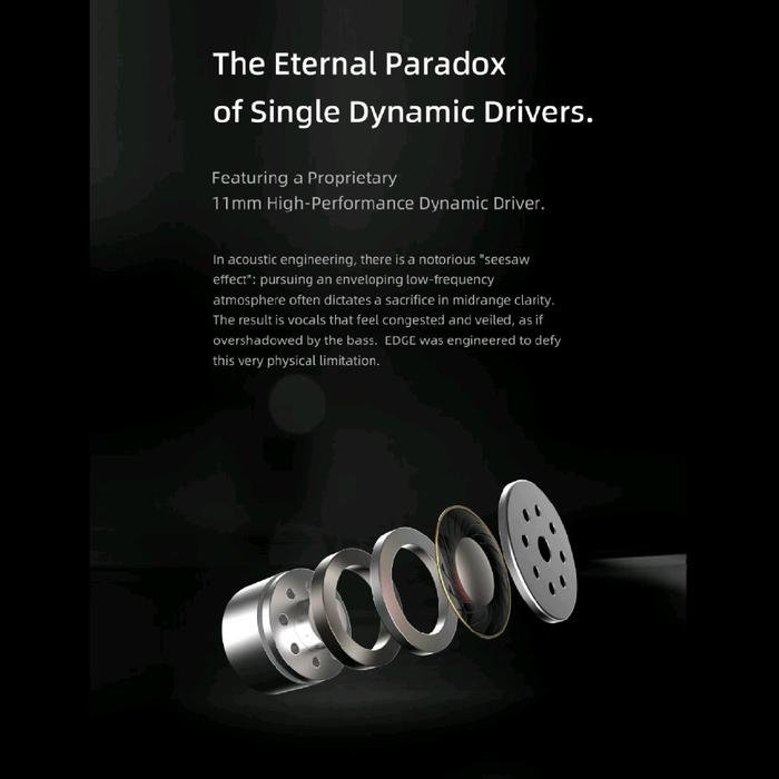 Softears EDGE 11mm Labyrinth Dynamic Driver In Ear Monitor Earphone / IEM Original