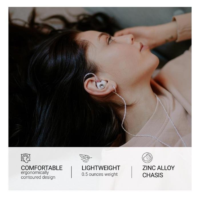 Meze Alba Wired In-Ear Monitor Earphone for Audiophiles with USB-C Adapter Included / IEM Original