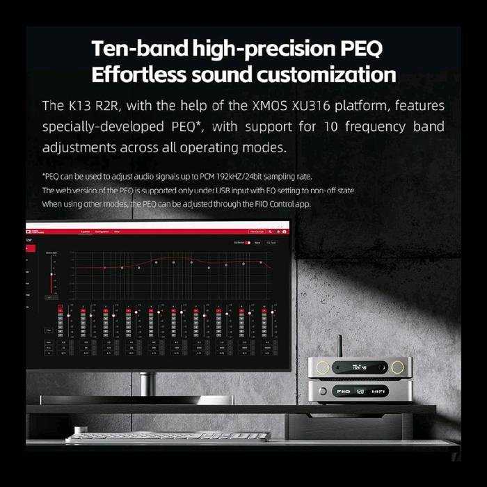 Fiio K13 R2R / K13R2R / K 13 R2R High Resolution Desktop DAC and Headphone Amplifier / DAC Amp Original