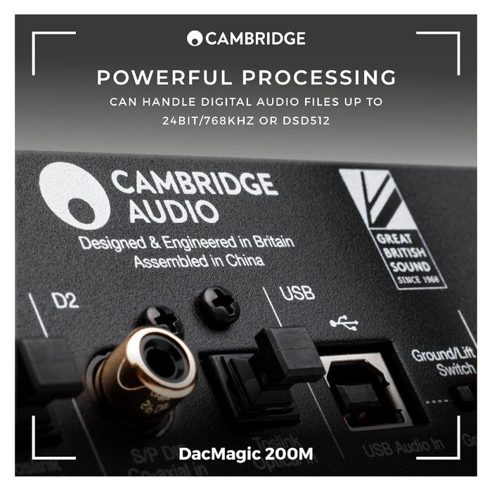 Cambridge Audio DacMagic 200M / DACMagic 200 M / DacMagic200M / DAC Magic 200M MQA DAC & Headphone Amp Original
