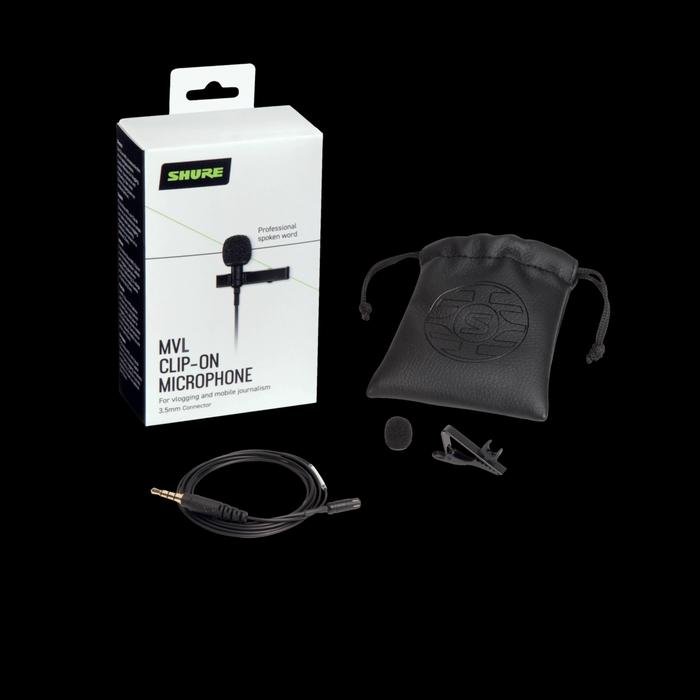 SHURE MVL / MV L Lavalier Microphone for Smartphone or Tablet Original
