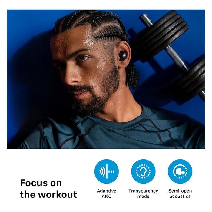 Sennheiser Momentum Sport Crystal-Clear Sound with Adaptive Active Noise Cancellation and A Powerful New Transducer True Wireless Earbuds / TWS Original