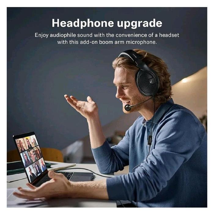 Sennheiser HD 500 BAM / HD500 BAM / HD500BAM - Plug-in Boom Arm Mic for Gaming Microphone Made for Sennheiser HD 505 Copper / HD 518 / HD 550 / HD 558 / HD 559 / HD 560S / HD 569 / HD 579 / HD 598 / HD 599/ HD 599 SE / HD 620S Microphone Original