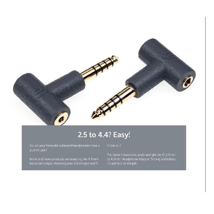 iFI Headphone Adapter 2.5mm to 4.4mm Convert your 2.5mm headphones to fit 4.4mm Balanced Outputs Original