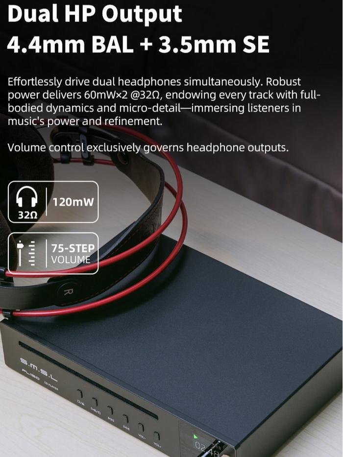 SMSL PL150 / PL 150 / PL-150 Hi-Fi CD Player CS43198 DAC Original