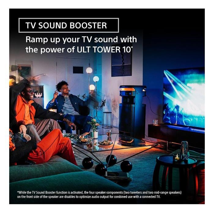 Sony ULT TOWER 10 / SRS-ULT1000 / SRS ULT1000 / SRS ULT 1000 Karaoke Party, Speaker with Powerful Bass, 360 Sound, Party Lights and Wireless Microphone Original