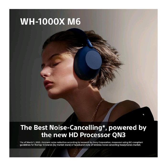 Sony WH 1000XM6 / WH-1000XM6 / WH1000XM6 / WH 1000X M6 Premium Wireless Adaptive Noise Canceling Headphone Original