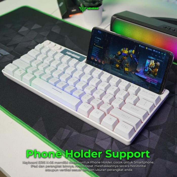 NYK K-06 ERIS Wired Mini Membrane Gaming Keyboard with Phone Holder Original