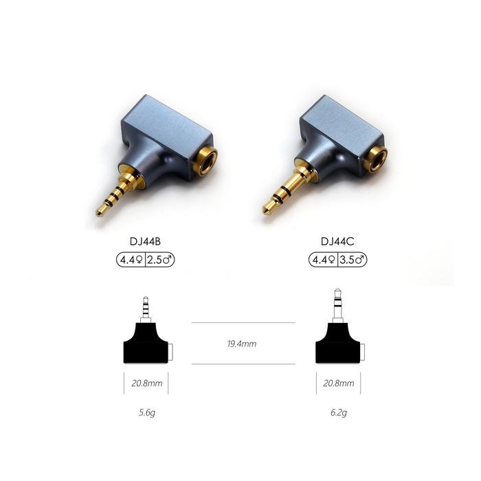 DD DDHIFI / DD HIFI New DJ44B / DJ44C 4.4mm to 2.5mm / 3.5mm Adapter Original