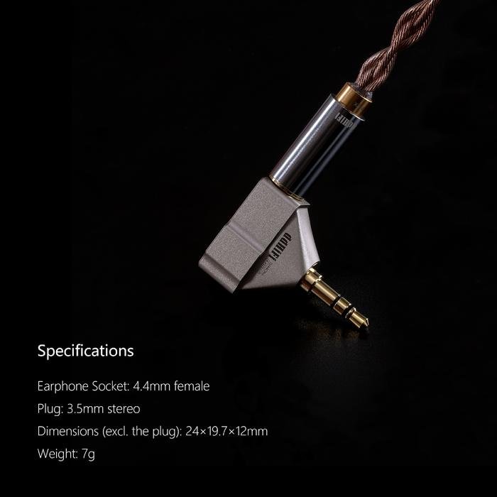 DD DDHiFi DJ44C Pro / DJ44CPro 4.4mm Female to 3.5mm Male Adapter Original