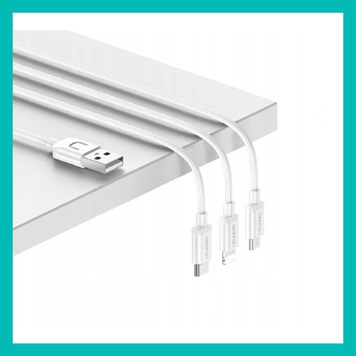 USAMS LT Travel Charging Set Land Tu Series T18 Single USB Travel Charger with 3in1 Charging Cable Original