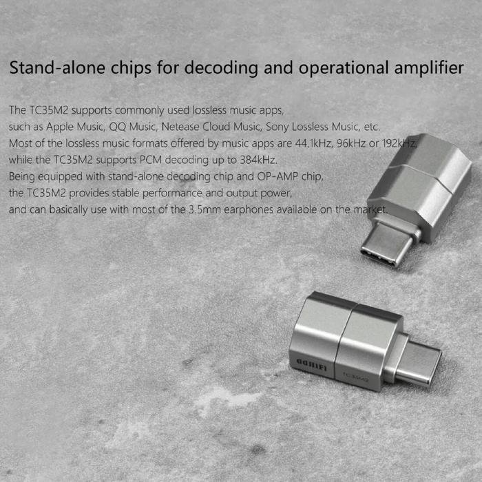 DD DDHiFi TC35M2 / TC35 M2 / TC 35 M2 USB-C to 3.5mm Audio Decoder Adapter Original