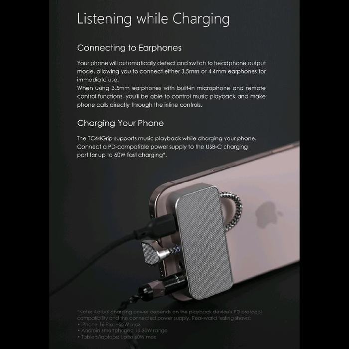 DD DDHIFI TC44Grip / TC44 Grip / TC 44 Grip - Grip Style Hi-Res DAC & Amplifier with PD / DAC AMP Original