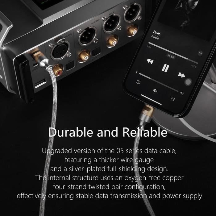 ddHIFI MFi05 M2 Lightning to USB-C USB OTG Decoding Data Cable Original