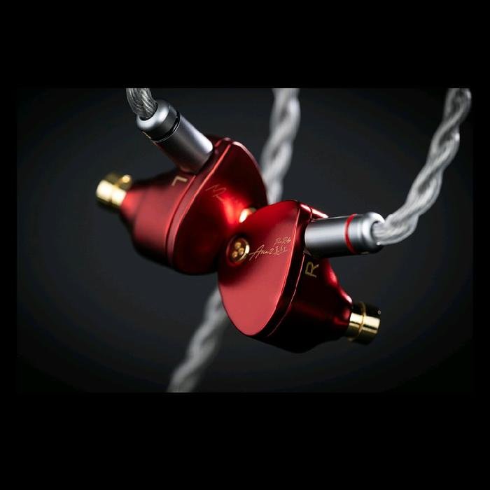 Moondrop Aria 2 / Aria2 / Aria II Ceramic Dome Composite Diaphragm In Ear Monitor Earphones Vibrant Red Edition / IEM Original