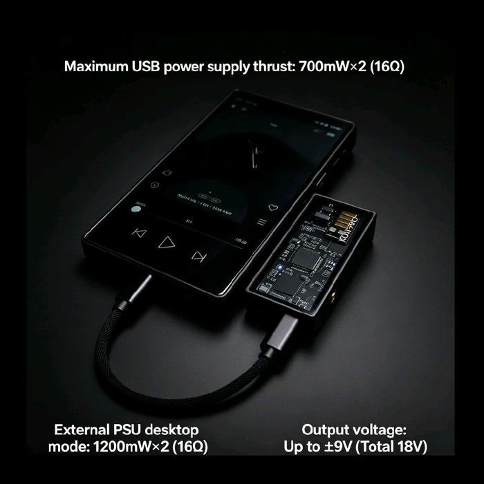 KAEI KD01-PRO / KD01PRO / KD01 PRO / KD 01 PRO with Single ESS 9039SPRO Chip DONGLE DAC AMP (PSU Connectable for Enhanced Power) Original